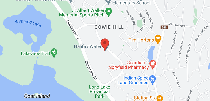 map of 565 Cowie Hill Road